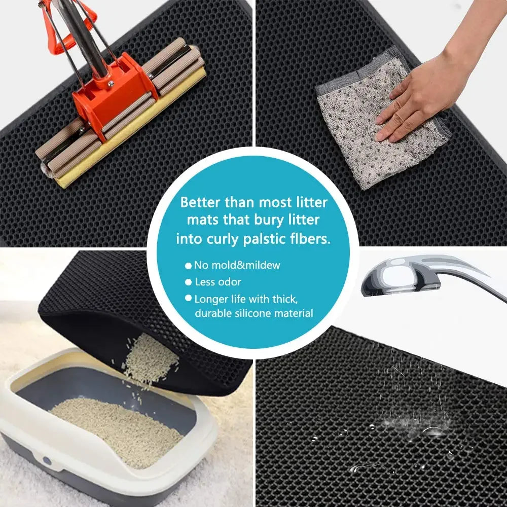CleanStep™ Double-Layer Cat Litter Mat