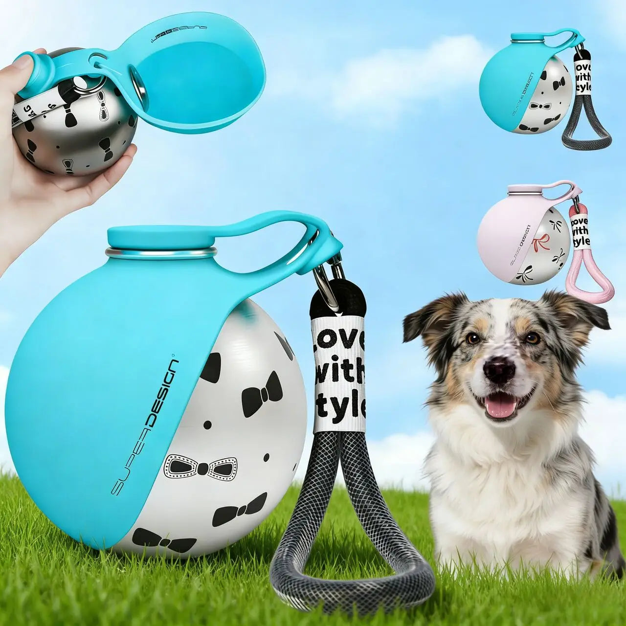 PawGo™ Portable Dog Water Bottle & Travel Bowl