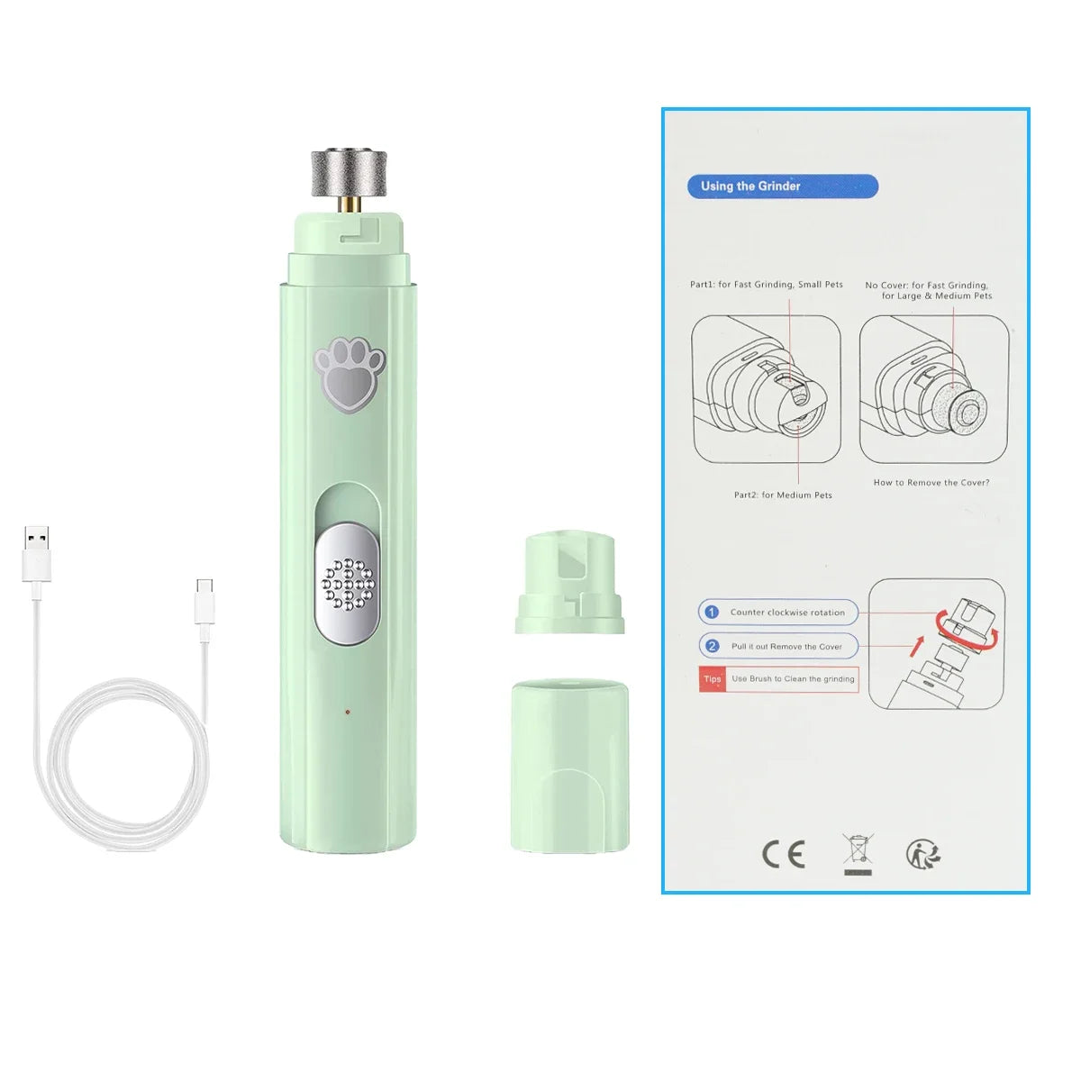 PetCare Smooth™ Electric Nail Grinder for Dogs & Cats