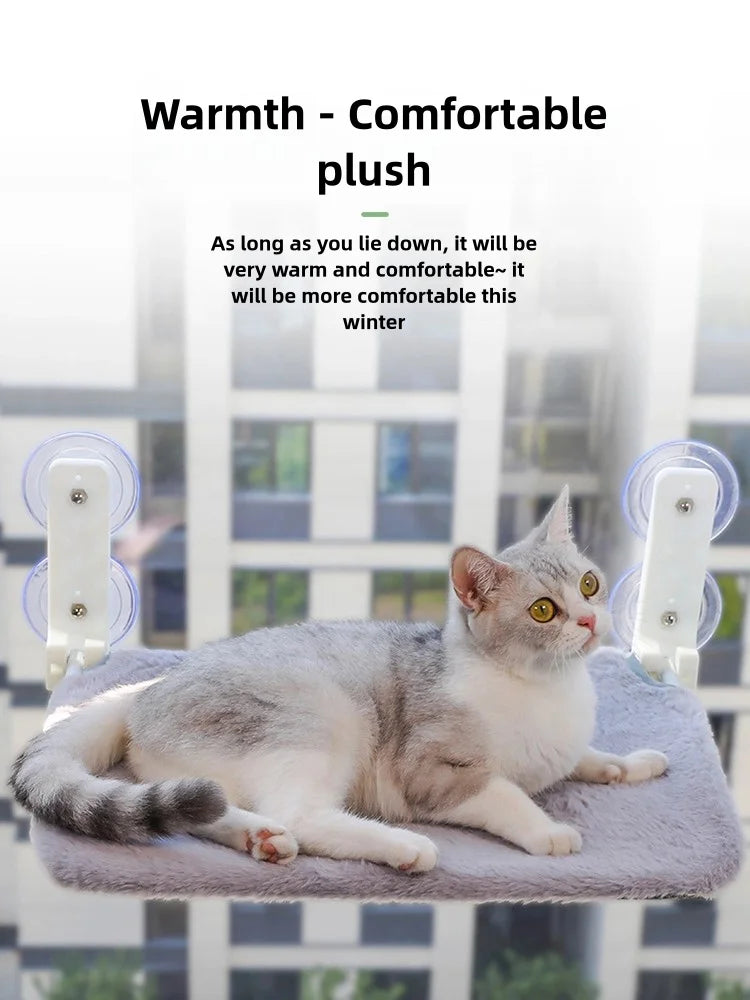 Window-Mounted Cat Hammock Bed