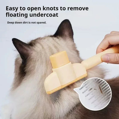 FurEase™ Self-Cleaning Pet Grooming Brush