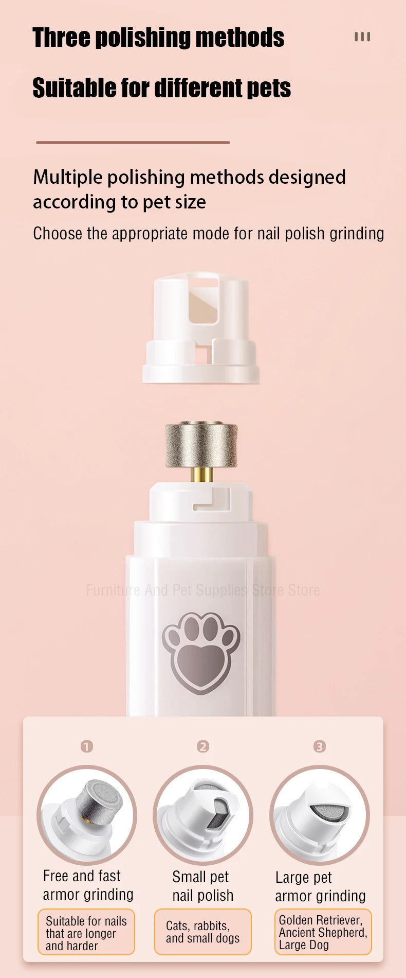 PetCare Smooth™ Electric Nail Grinder for Dogs & Cats