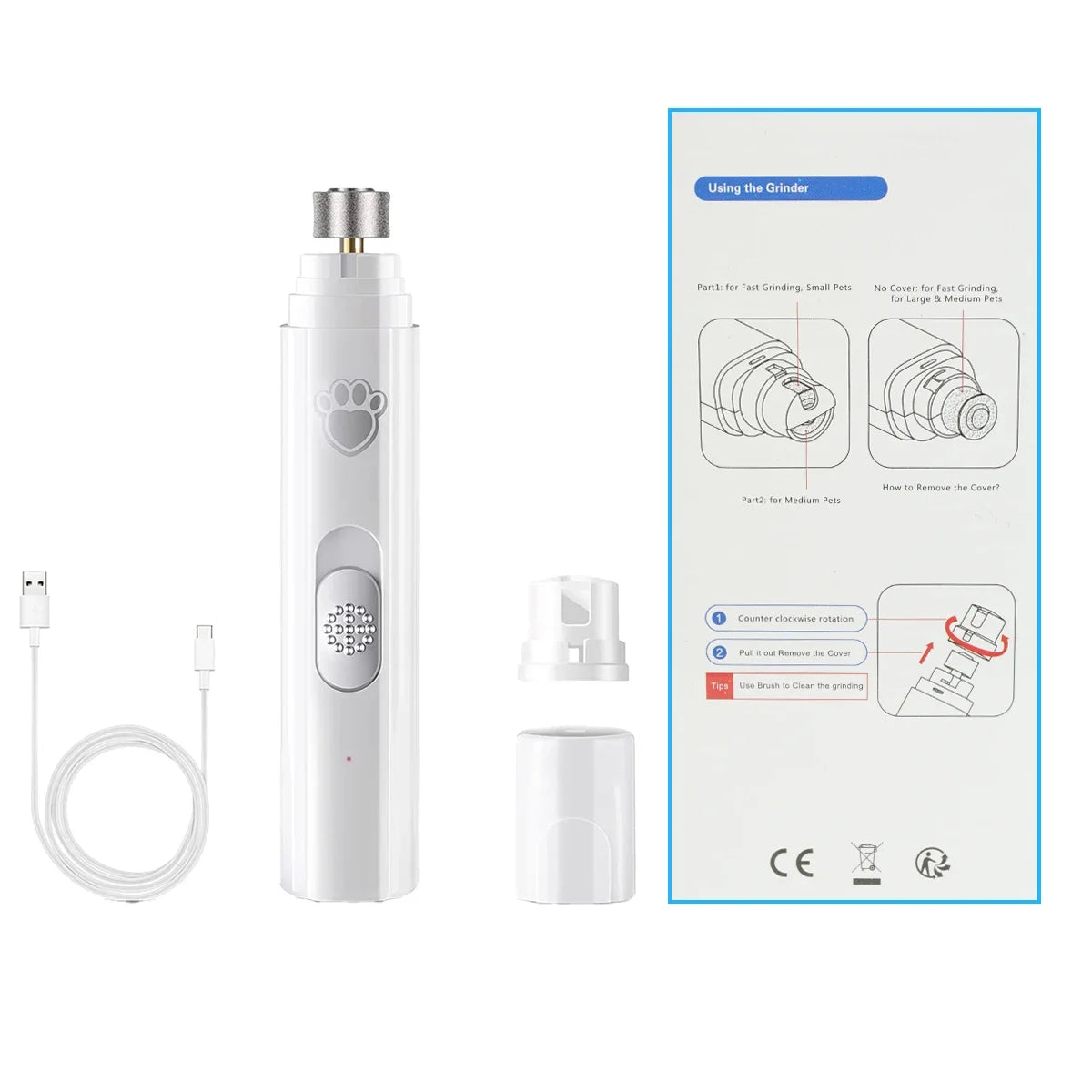 PetCare Smooth™ Electric Nail Grinder for Dogs & Cats