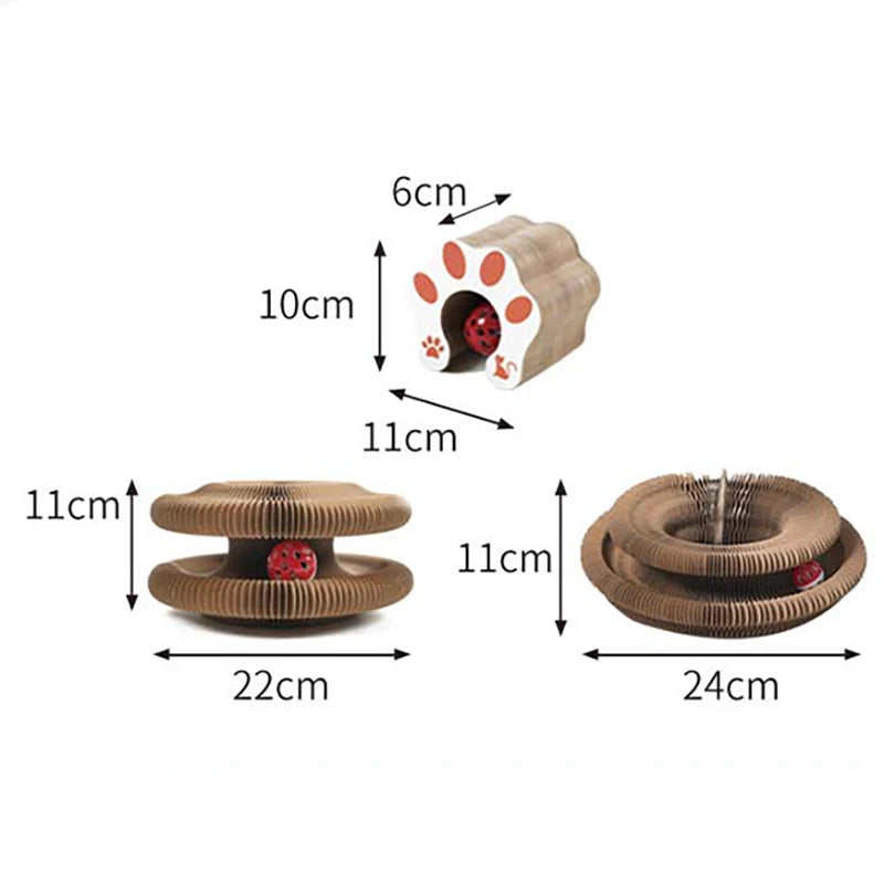 FoldPlay™ Interactive Cat Tunnel Bed