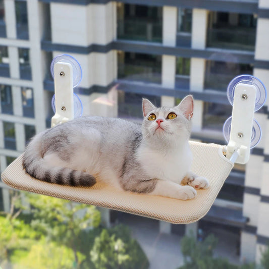 Window-Mounted Cat Hammock Bed