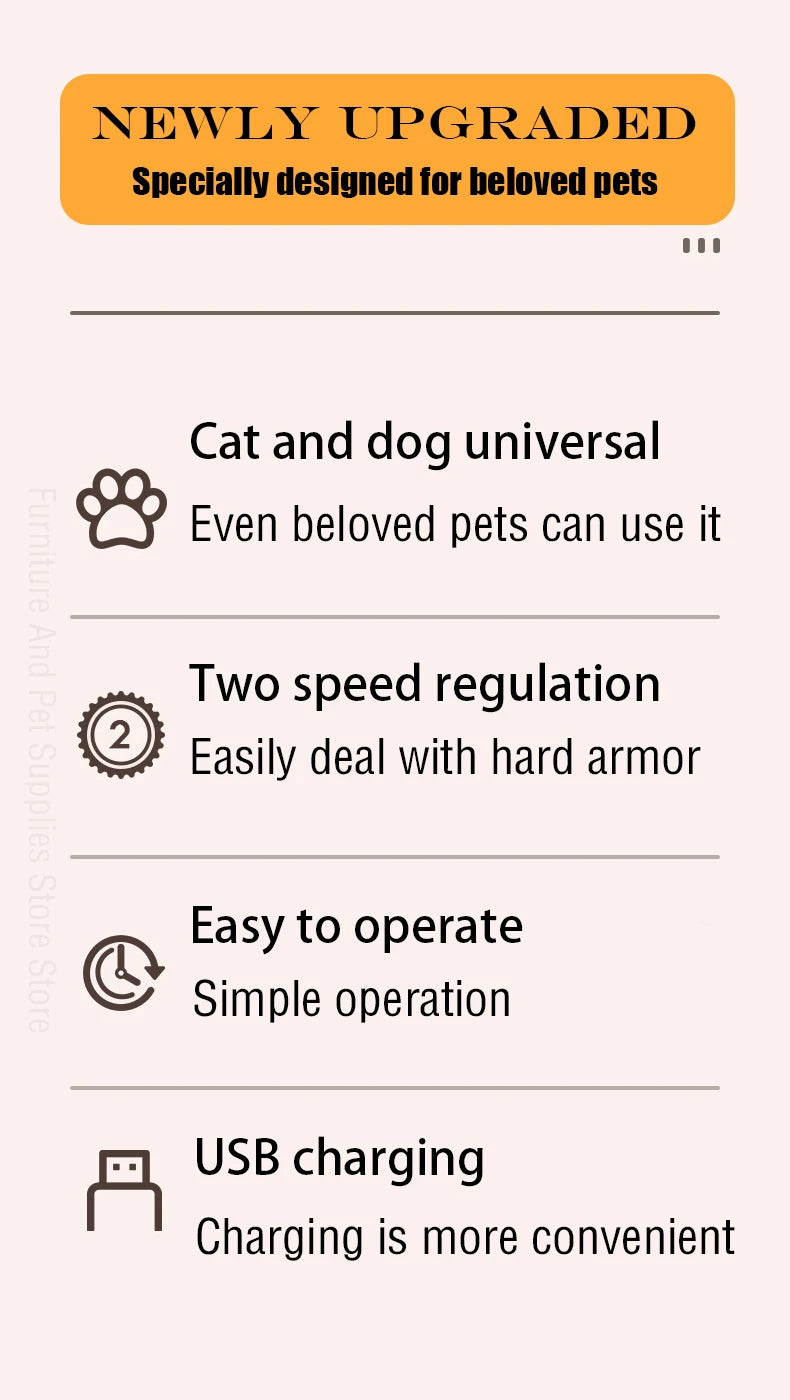 PetCare Smooth™ Electric Nail Grinder for Dogs & Cats