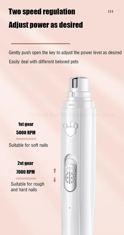 PetCare Smooth™ Electric Nail Grinder for Dogs & Cats