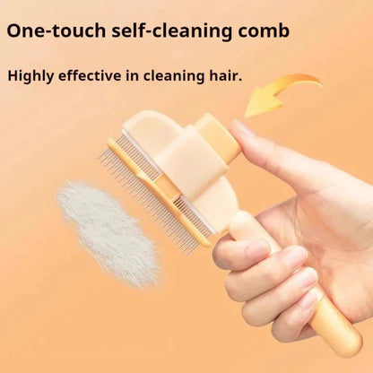 FurEase™ Self-Cleaning Pet Grooming Brush
