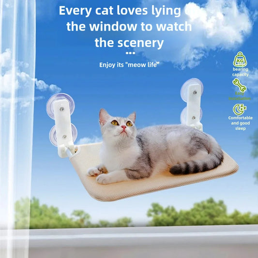 Window-Mounted Cat Hammock Bed